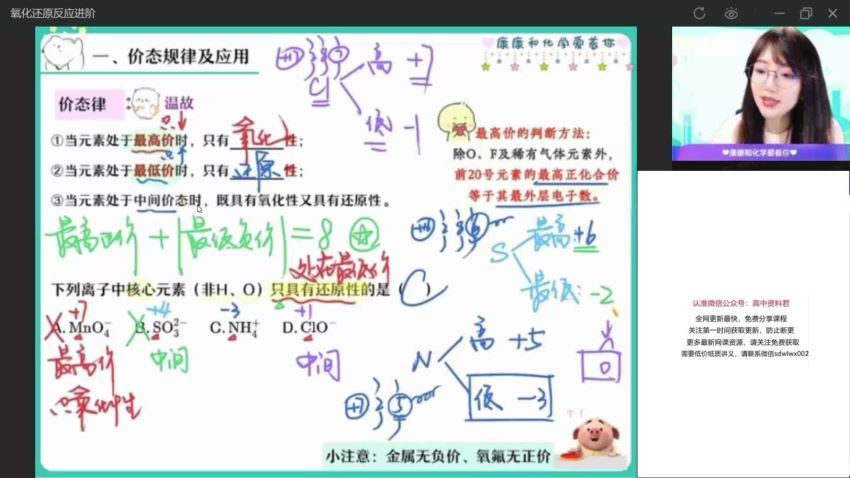 2022作业帮高一化学康冲化学续报资料(1.55G) 百度云网盘