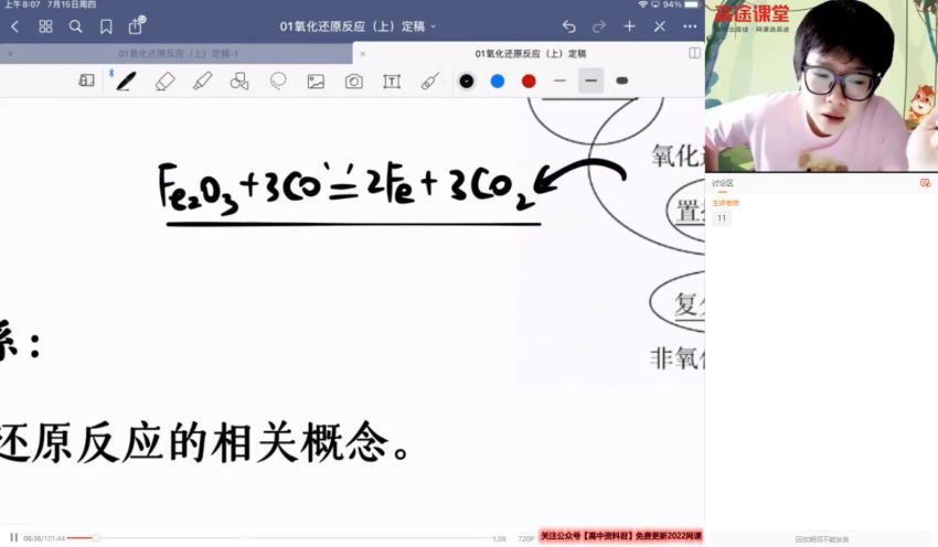 2022高三高途化学吕子正暑假班(11.94G) 百度云网盘
