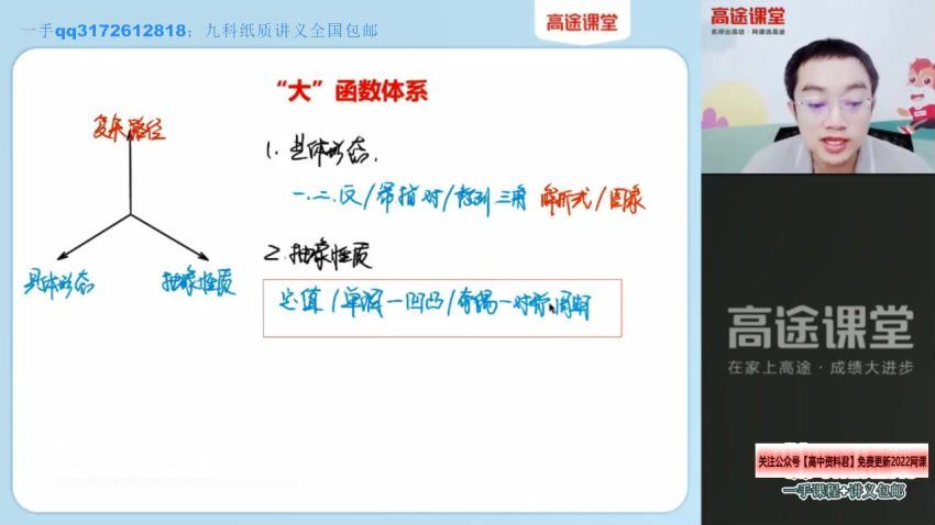 2022高三高途数学周帅S班暑假班(8.76G) 百度云网盘
