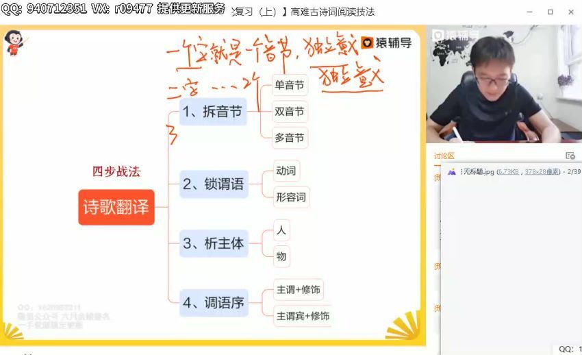 2022猿辅导高三语文原凯敏成瑞瑞S班原凯敏一轮暑假班（S）(5.10G) 百度云网盘