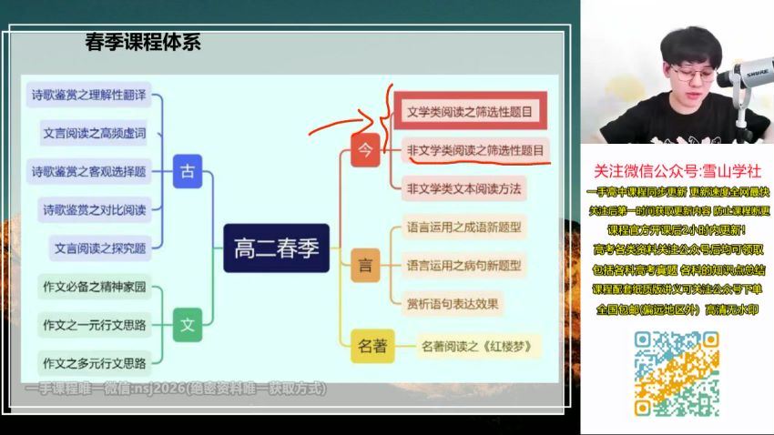 2023高二高途语文马一鸣春季班(1.08G) 百度云网盘