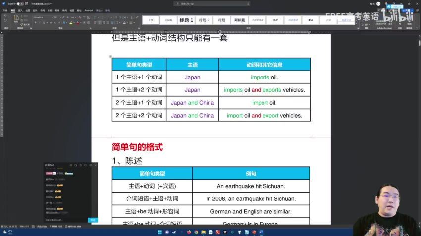 2023高三B站陶然高考英语寒春二轮复习(51.27G) 百度云网盘